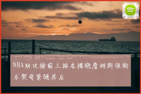 NBA助攻榜前三排名揭晓詹姆斯领衔东契奇紧随其后